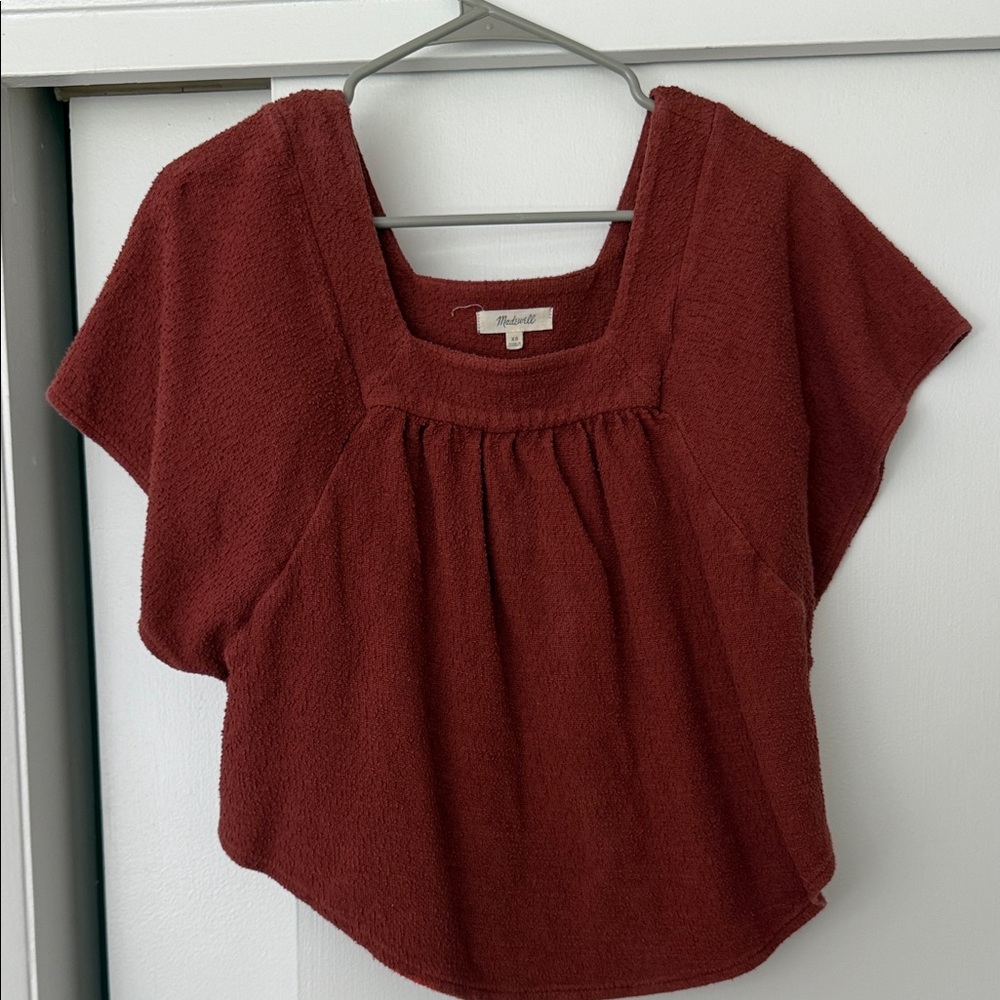 Madewell Women's Burgundy Blouse